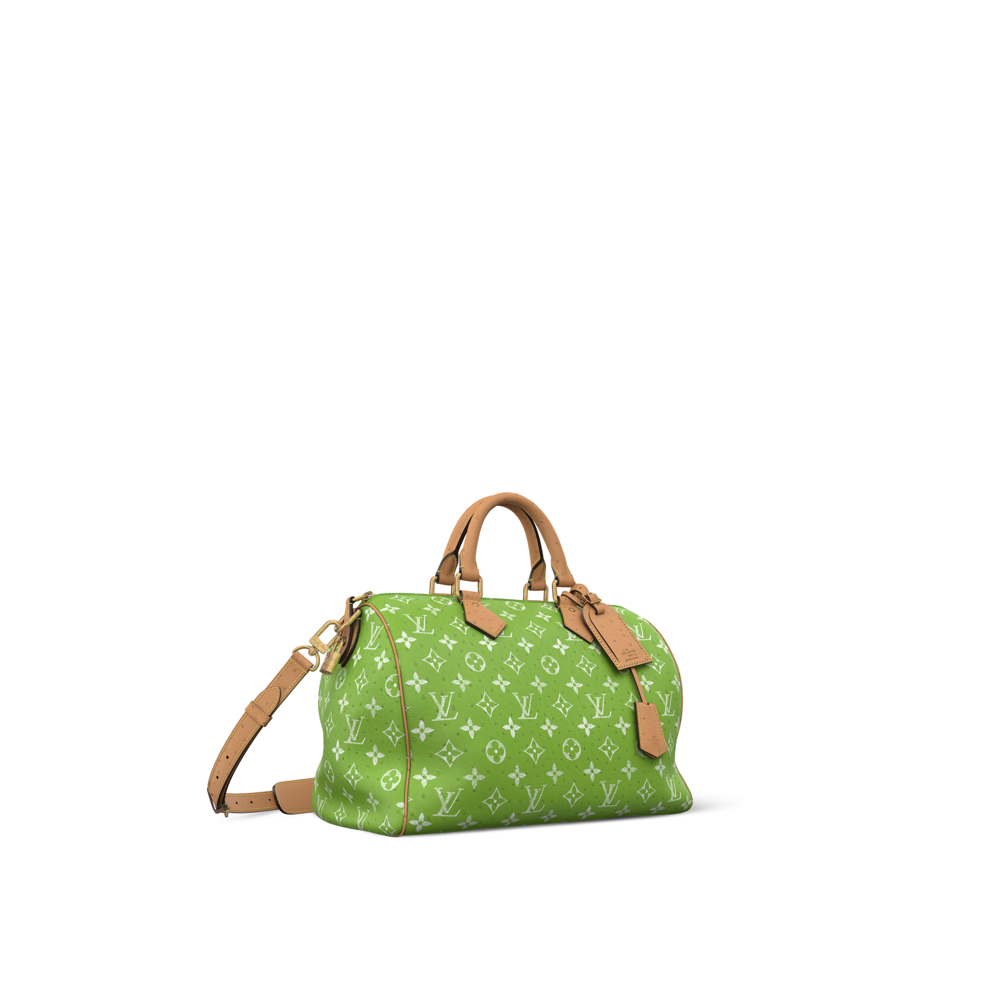 Speedy P9 40 Ostrich Leather - Luxury Exotics - N88228 Green